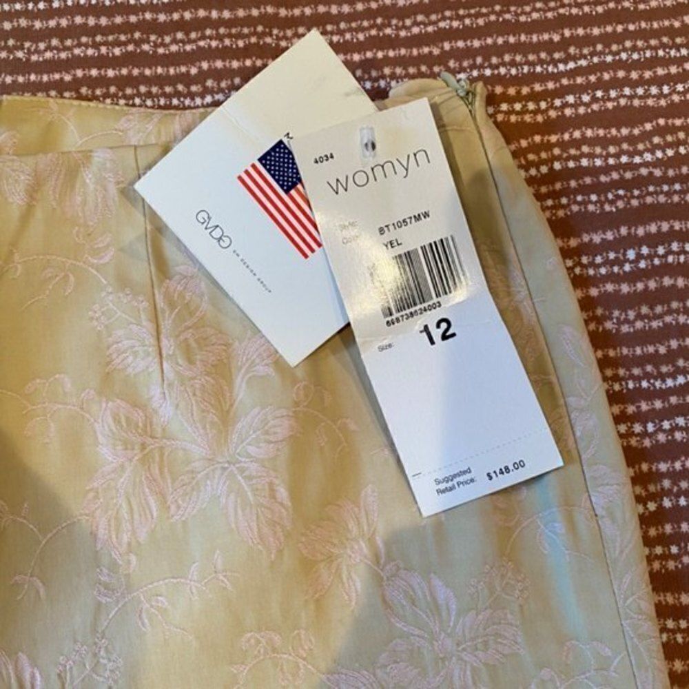 Womyn Cream and White Floral Print Pants Size 12 NWT - Picture 4 of 9